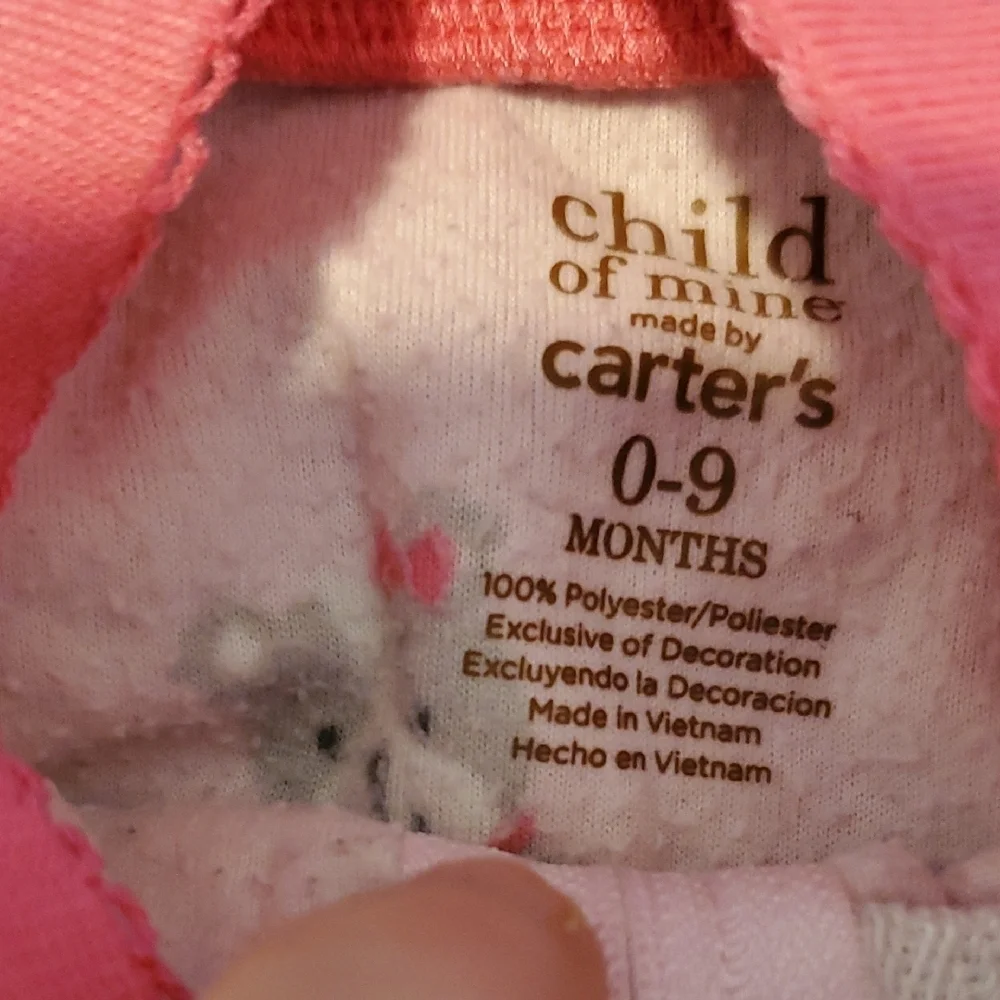 Carter's Pink Sleep Sack with Cute Animal Print